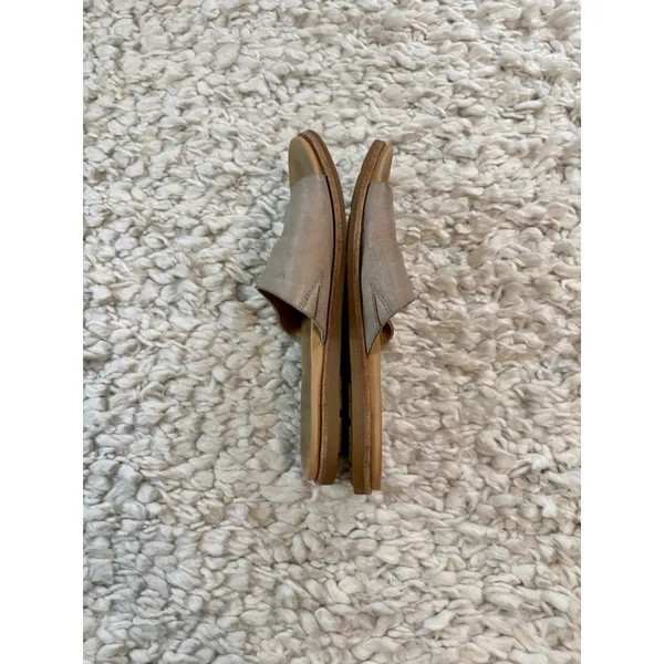 Women's Kork-Ease Beige Leather Slide Sandals Size 10 EU 42 - Image 3