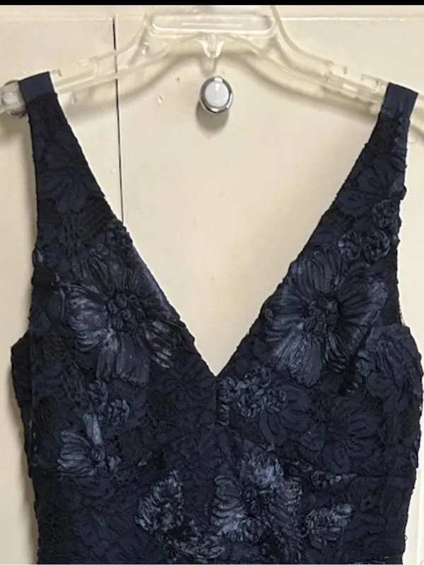Antonio Melani Vale Dress navy blue lace Embroidered Wedding Party Formal NWT - Image 2
