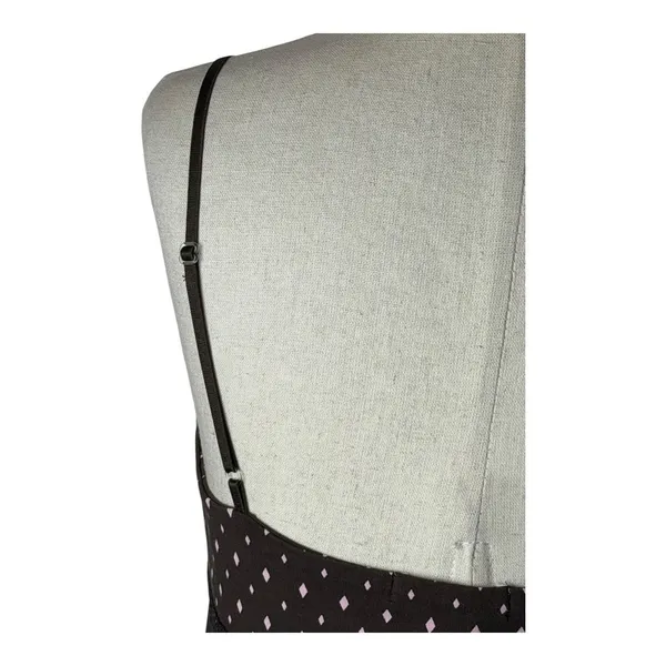 Alfani‎ Nightgown Women Small Brown Pink Diamond Print Lace Trim Slip Intimates - Image 6