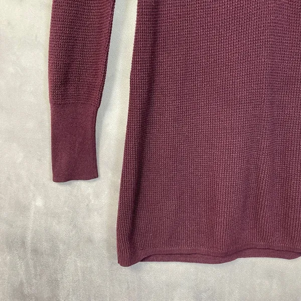 Y2K Aerie Waffle Knit Henley Top Women Large Cozy Stretch Bella Elena‎ Grunge - Image 4