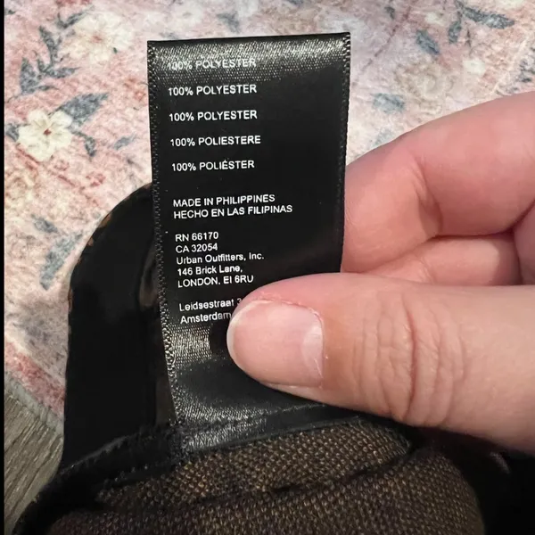 Anthropologie Sabine Flare Pants‎ Brown Black Motif Size Medium - Image 14