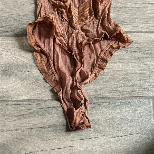 Salvage Brown Shimmer Bodysuit - Image 4