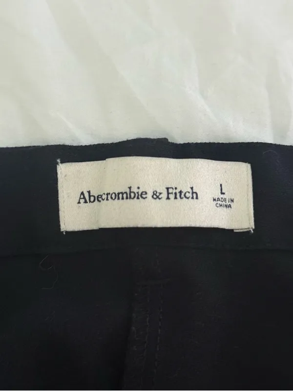Abercrombie & Fitch Tailored Flare Trousers in Black - Image 4