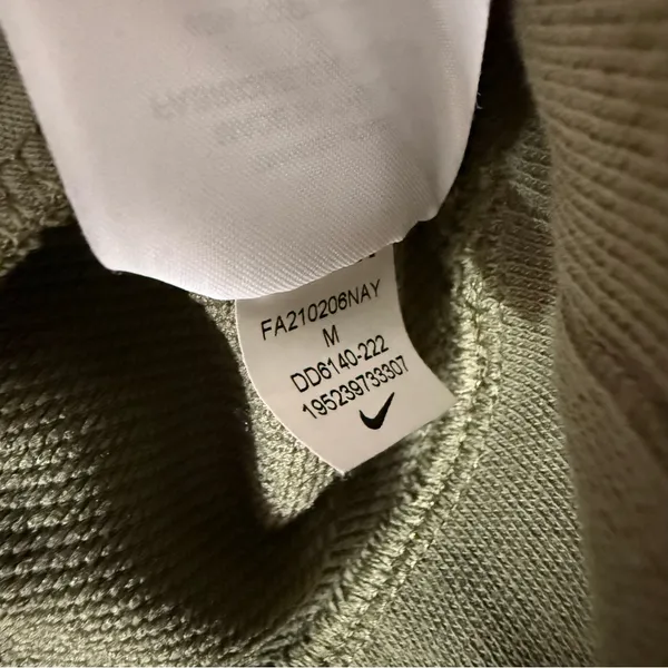 Nike‎ Olive Hunter Green Dri-FIT Get Fit Pullover Training Top Sweatshirt Hoodie - Image 6