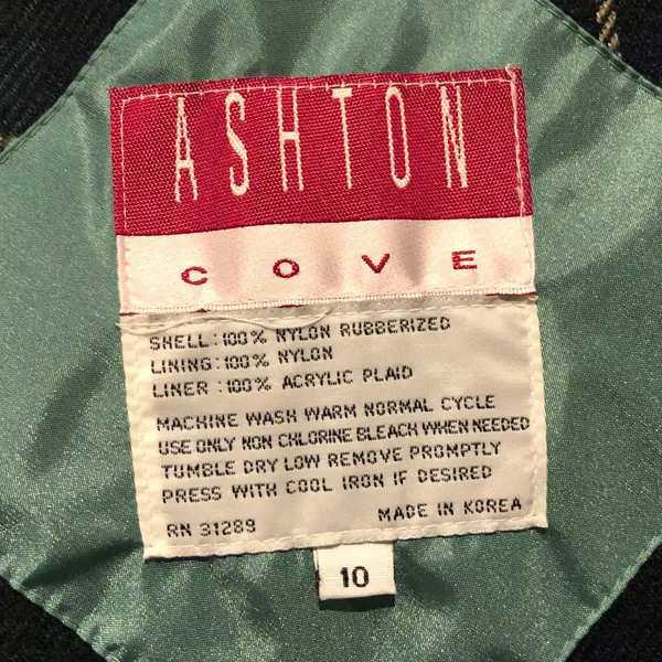 Vintage Ashton Cove Green Lightweight Trench Coat - Image 2