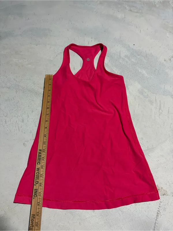 Lululemon classic basic Pink Racerback Tank workout - Image 3