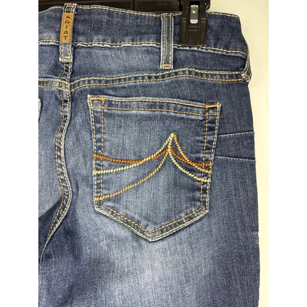 Ariat R.E.A.L Octavia Straight Jeans Women's Size 29S Short Blue Denim Western - Image 3