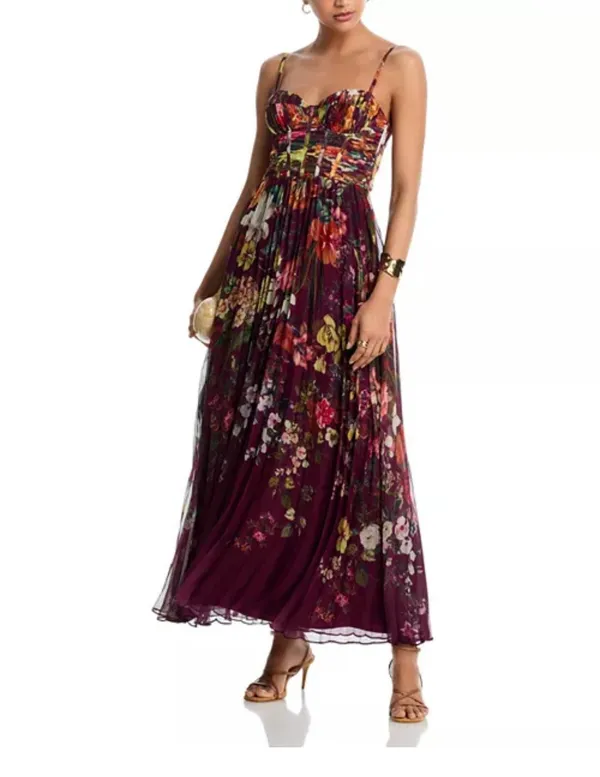 AQUA Cherry Maxi Dress - Image 3