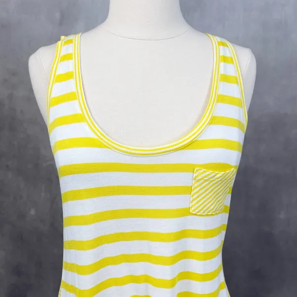 GAP Maternity Womens‎ Tank Top Size Small Asymmetrical Striped Summer Beachy - Image 2