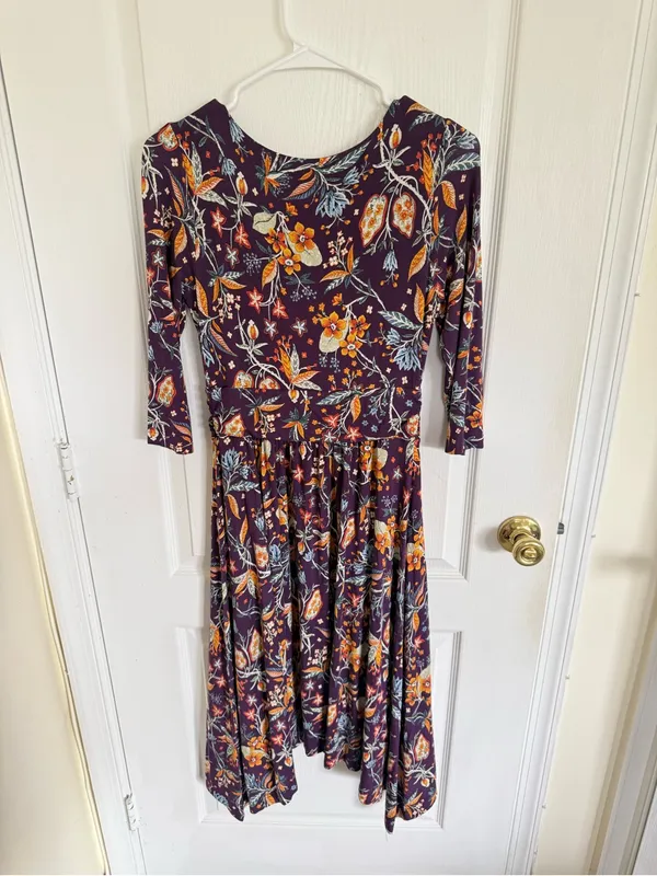 Anthropologie Maeve NEW Beloved Purple Floral Dress - Image 6