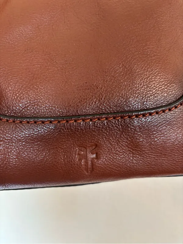 FRYE Leather Side Pocket Hobo Bag in Cognac - Image 5