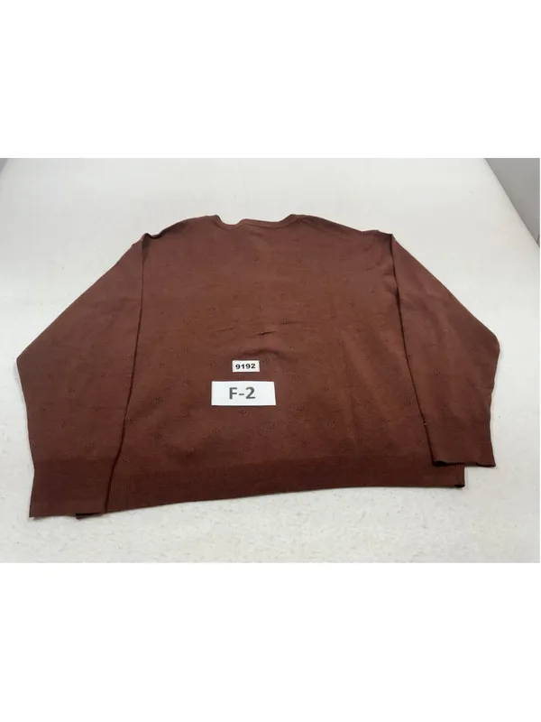 Womans NWT A New Day Long Sleeve Cardigan Sweater Button Down 2X Brown - Image 2