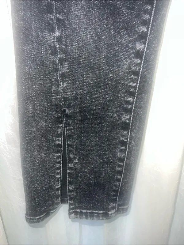 Good American Good Straight Twist Split Jean Womens Size 10 / 30 Black NWOT - Image 6