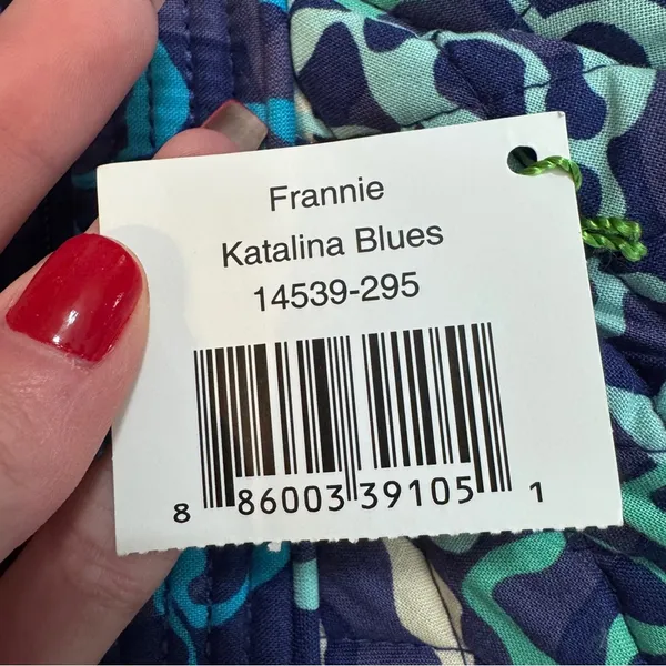 Vera Bradley Frannie Katalina Blues Purse Bag Quilted NEW - Image 4