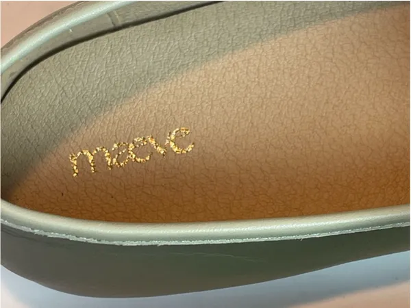 Maeve Genuine Leather Contrast Lace-Up Ballet Flats Sage green Sz 9 Balletcore - Image 11