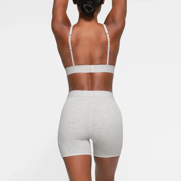 NWT Skims‎ Cotton Rib Boxer Heather Grey Size Medium - Image 3