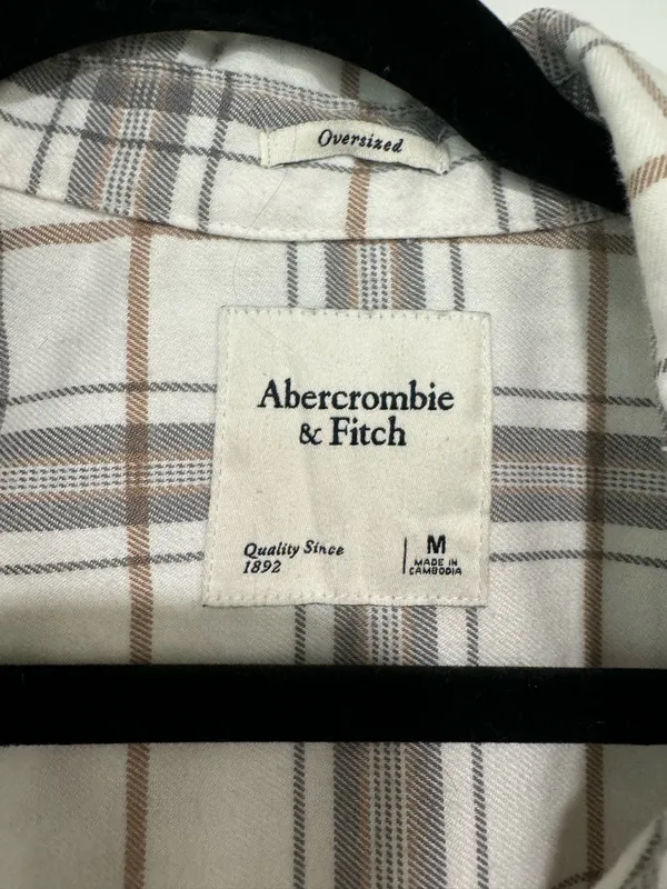 Abercrombie Plaid Flannel Shacket - Image 3