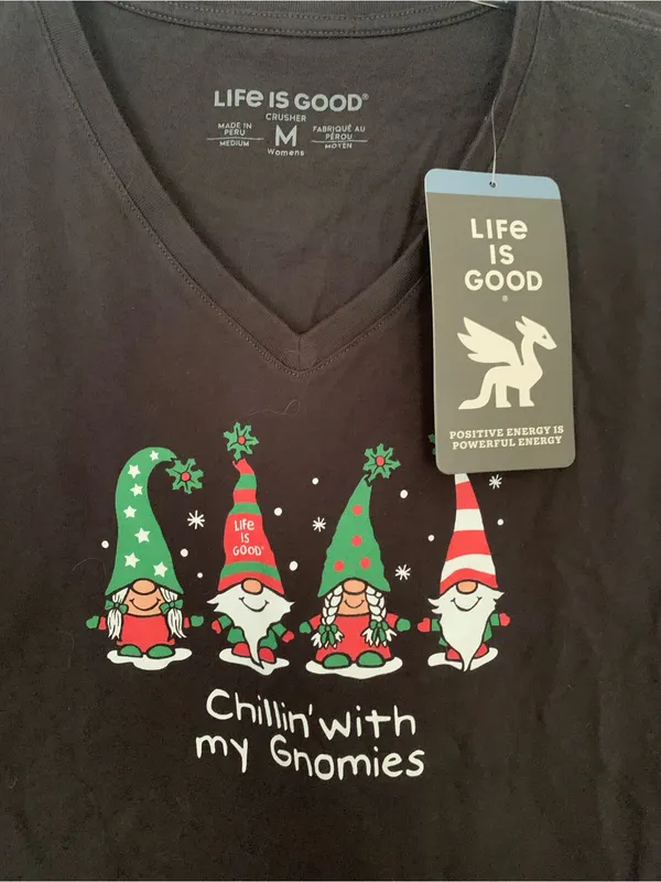 Life is Good Chillin With My Gnomies T Shirt - Image 2