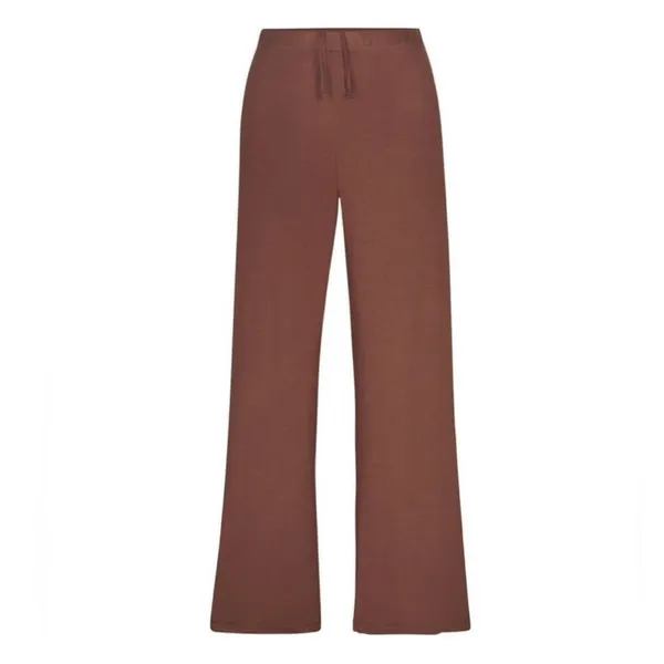 ✨SKIMS Sleep Jasper Drawstring Wide Leg Loungewear Burnt Orange Sz Med Pants✨ - Image 2