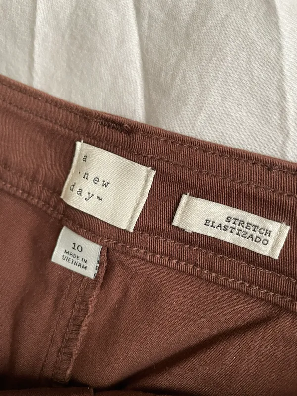 Straight Leg Brown Pants - Image 2
