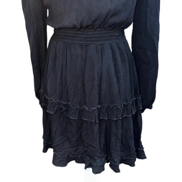 Altar'd State Lexley Ruffle Dress Black Size Small‎ - Image 3