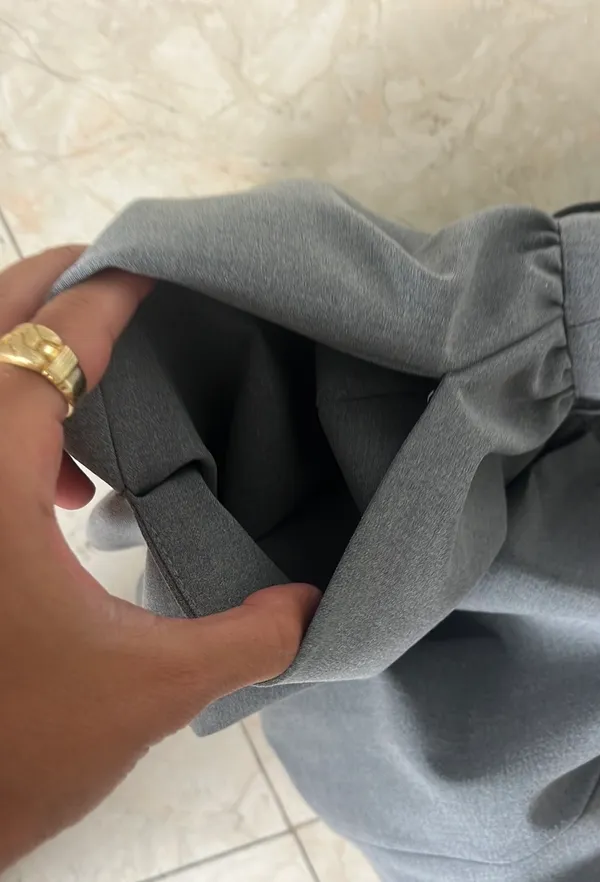 ZARA Grey Mini Dress - Image 5
