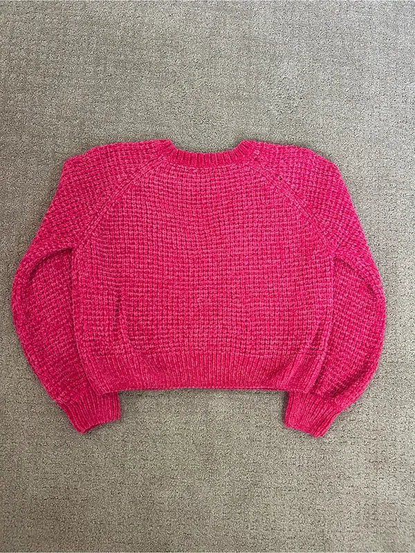 Altard State Women's Hot Pink Chunky Knit Sweater size XS! - Image 3