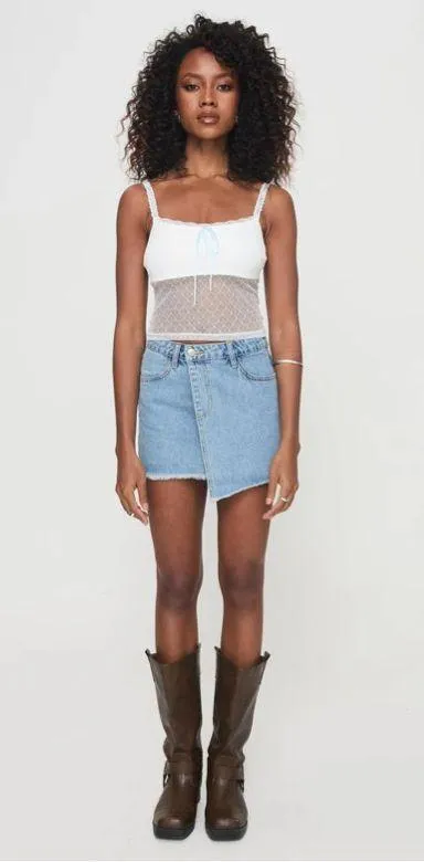 Princess polly TADEO LACE CAMI TOP WHITE - Image 2