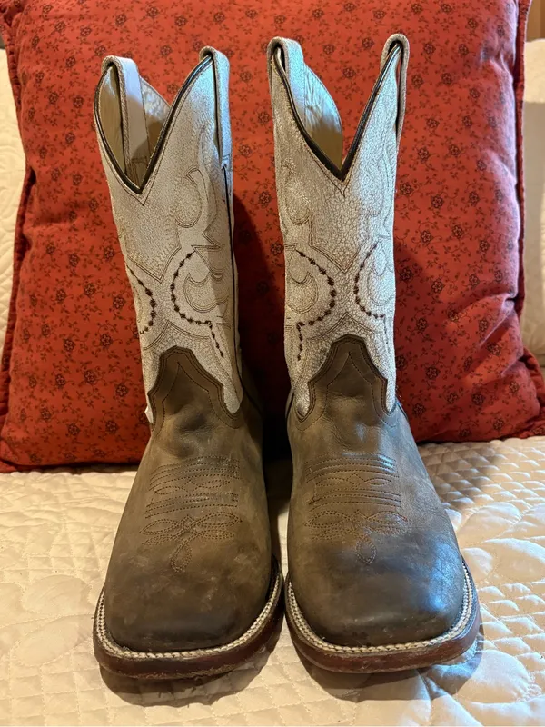 RockinLeather "Crazy Trigo" Women's Square Toe Western Boots size 6.5 - Image 2