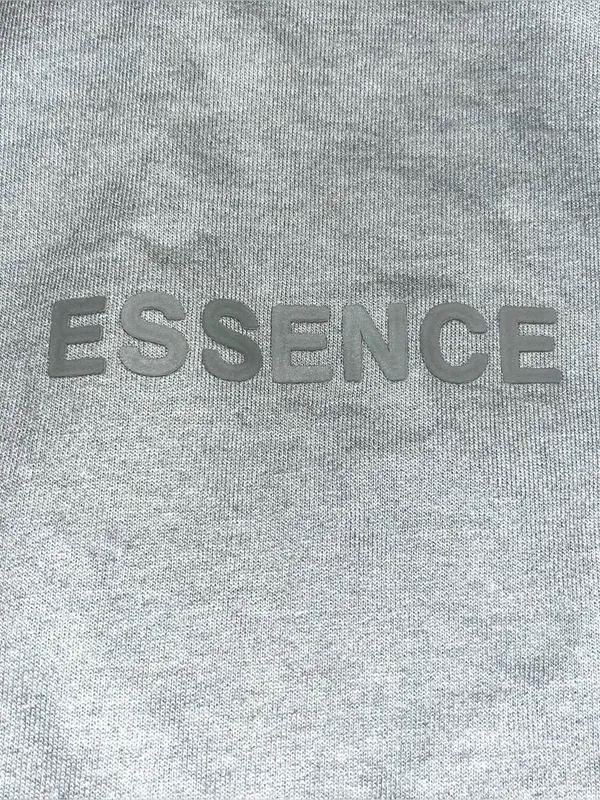 essence Light Gray Crewneck Sweatshirt Size M - Image 3