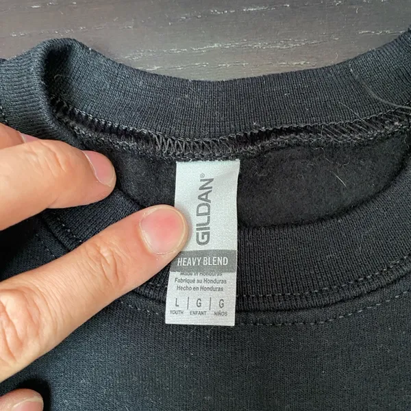 Gildan Black Heavy Blend Sweatshirt - Image 3