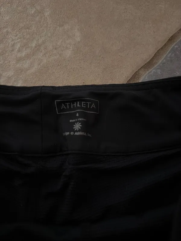 Athleta Black Performance Skort with Subtle Logo - Image 2