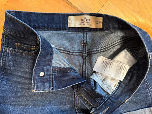 High-rise Short Short Denim Shorts - Image 3