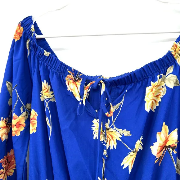 NWT‎ Altar'd State size medium blue floral dress - Image 4