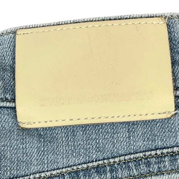 Citizens of Humanity Isola Cropped Boot Jeans 25" Lawless Stretch Raw Hem USA‎ - Image 12