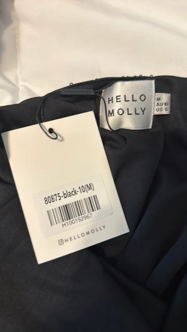 Hello Molly Black Mini cocktail Dress - Image 4