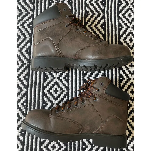Brahma Mens Steel Raid Work Boot Brown Size 9.5 - Image 4