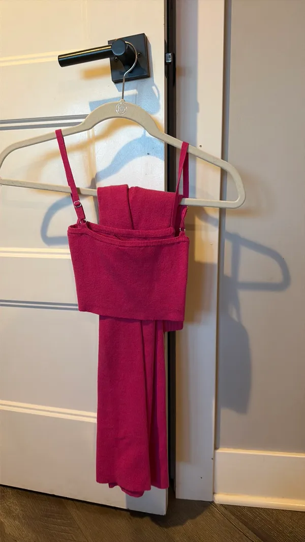 Pink maxi skirt set - Image 2