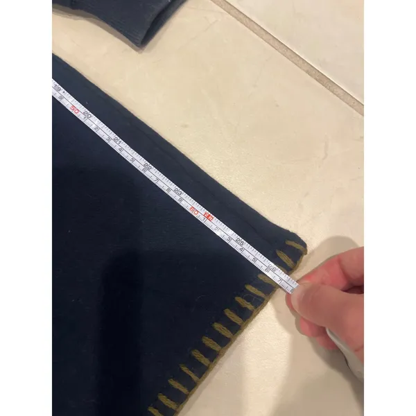 Cotton supply co vintage navy long‎ sleeved fleece elbow patch - Image 8