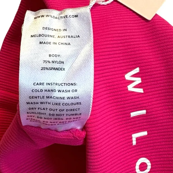 NWT WILO The Label Racerback Sports Bra Pink Size Small - Image 6