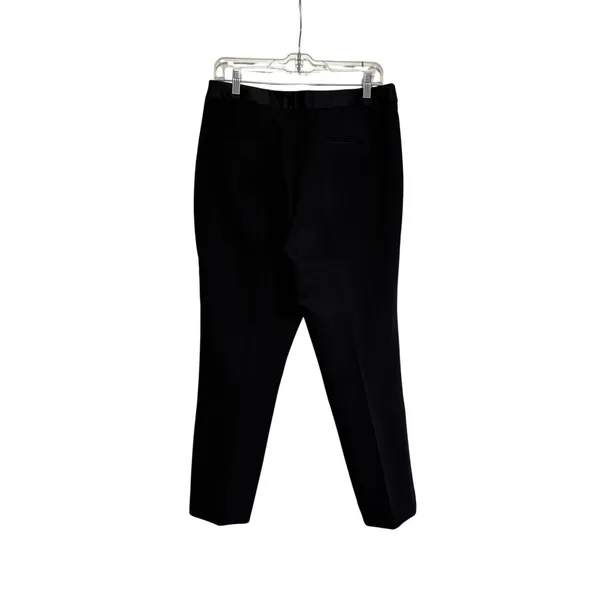 Zara Women's Black Tuxedo Dress Pants Satin Waistband Size L - Image 8
