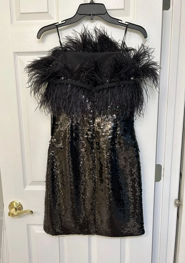 Vince Camuto Black Sequin Dress - Image 2