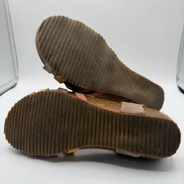 Inter-Bios Spain Leather Comfort Sandals Cork Footbed EU 38 US 7.5 Boho - Image 7