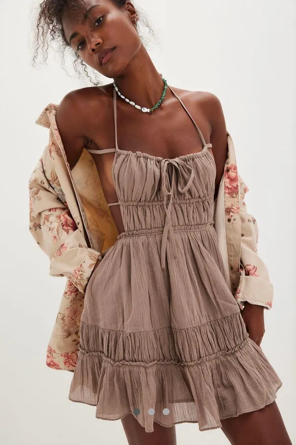 Free People Taking Sides Mini Dress - Image 6