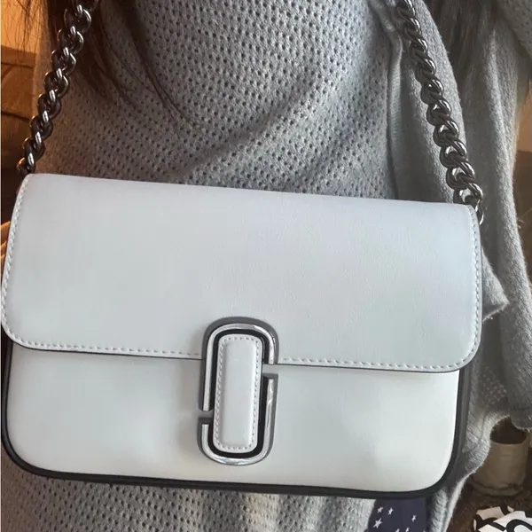 Marc Jacobs Authentic Bicolor leather magnetic flap 2 straps shoulder/Crosby - Image 9