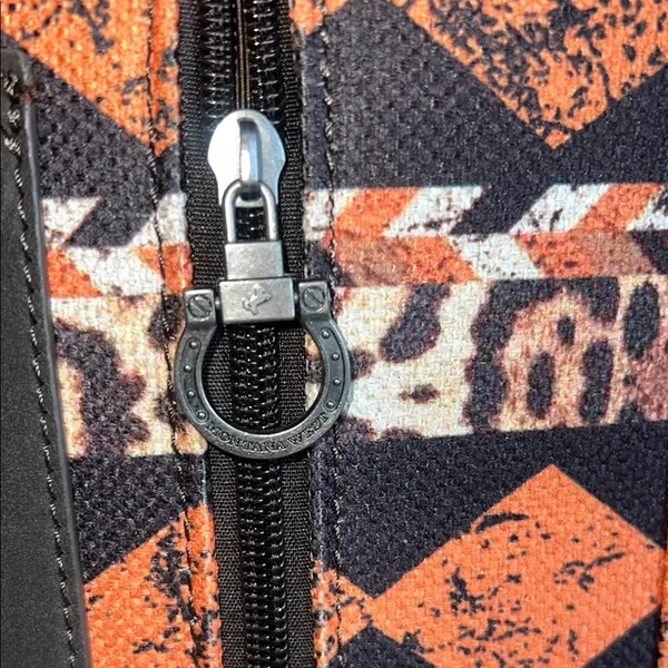 Montana West‎ Orange and Black Southwest Tote Bag - Image 7