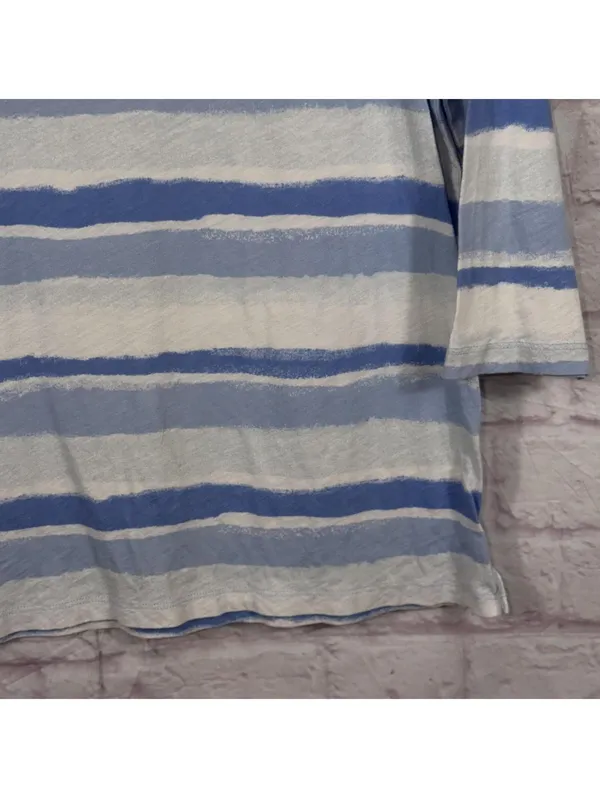 LOFT Women's Large Striped Cotton Shirt - Image 4