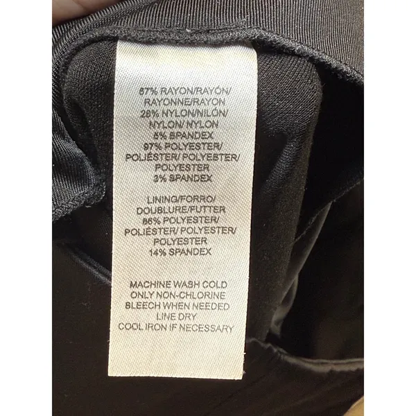 Lysse Black Front Satin Effect Leggings‎ Pants M High Waisted Stretch Slim Fit - Image 6
