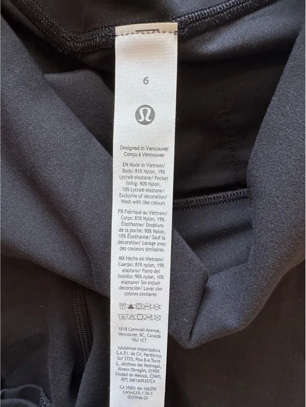Lululemon Align Jogger High Rise 28” Regular New Version Black Size 6 NWT - Image 6