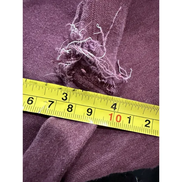 American Eagle Shorts Womens Size 14 Super Stretch Raw Hem Plum‎ Purple - Image 5